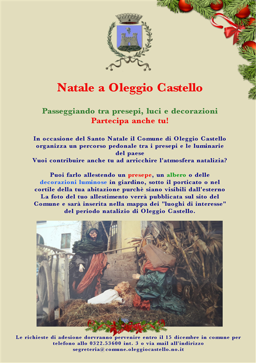NATALE A OLEGGIO CASTELLO
