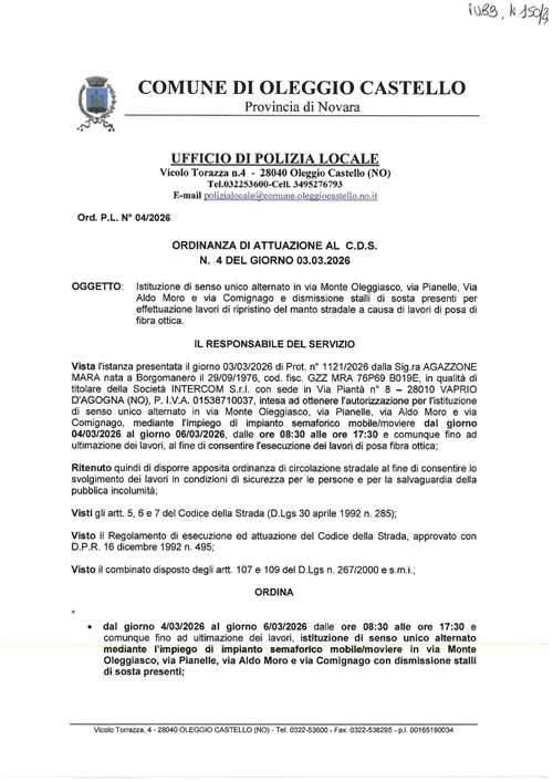 Ordinanza CdS n°4/2026